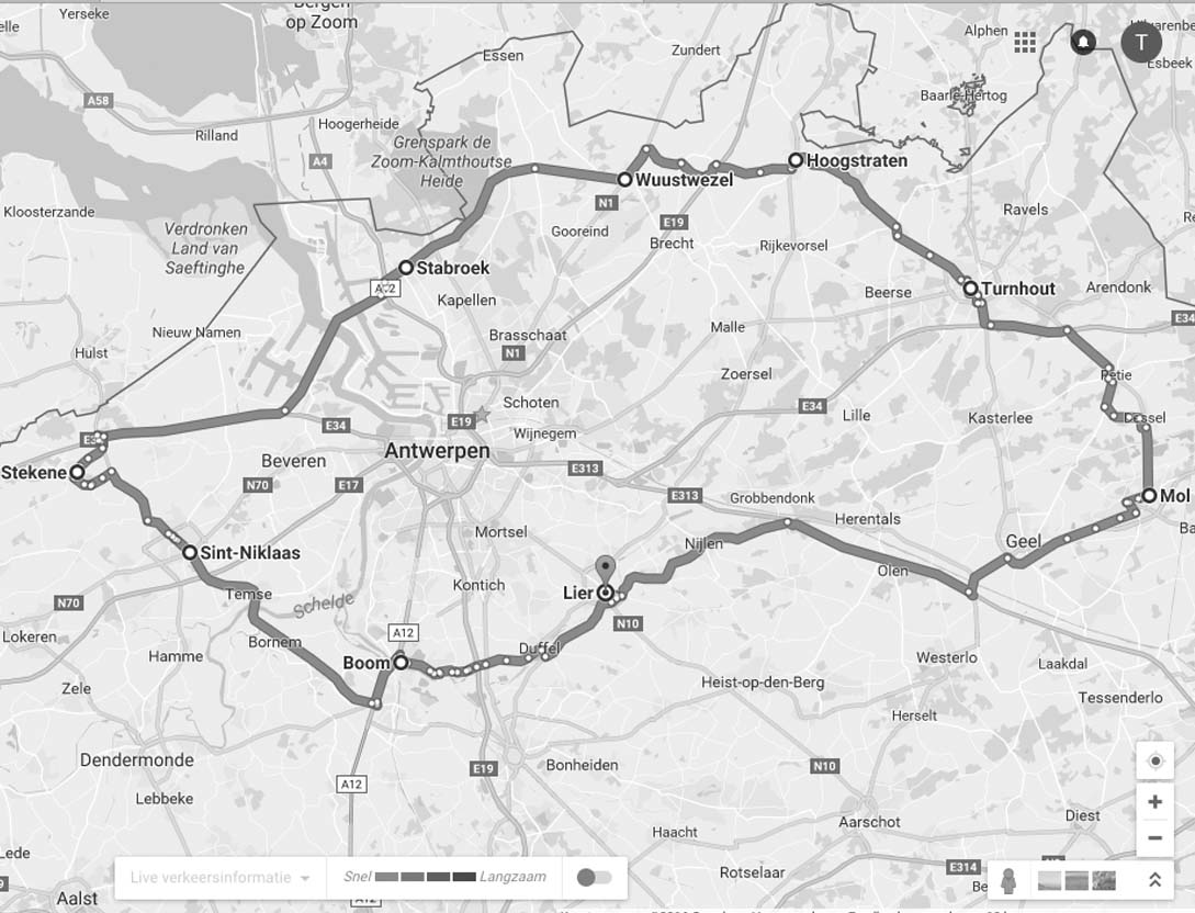 Bekijk het plannetje van de regio Antwerpen